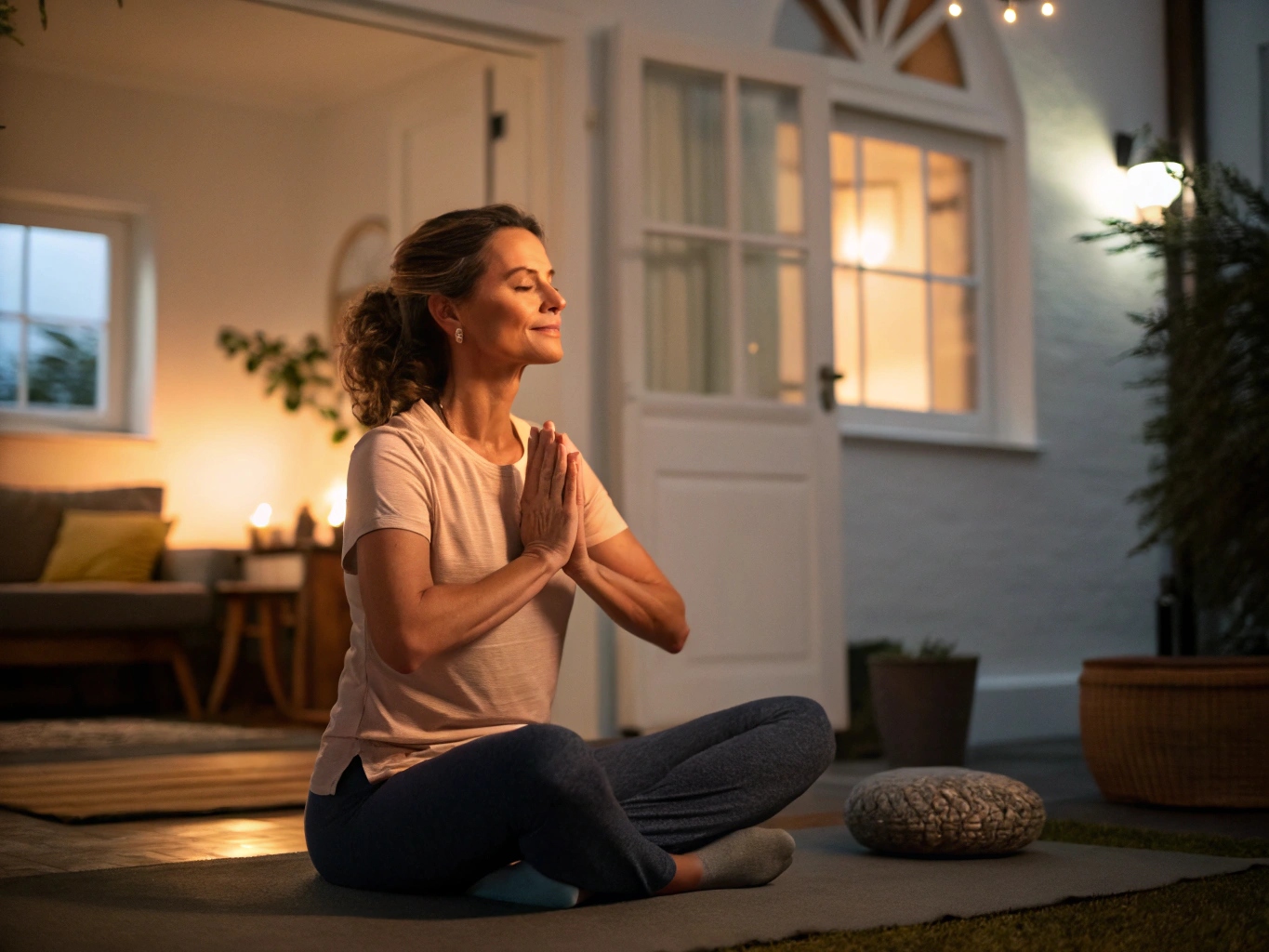 Avond yoga routine